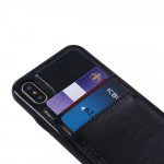 Wholesale iPhone XS / X Leather Style Credit Card Case (Black)